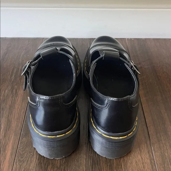 NWT DR MARTENS Bethan Polished Smooth Leather Platform Shoes! - Picture 8 of 10
